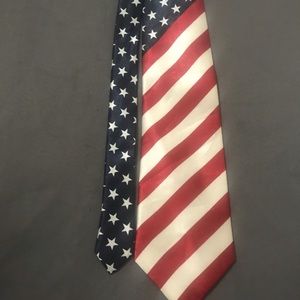 Roberto Cellini Patriotic American Flag Necktie